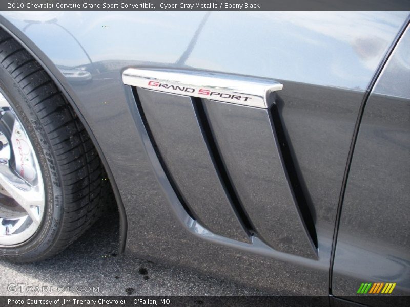 Cyber Gray Metallic / Ebony Black 2010 Chevrolet Corvette Grand Sport Convertible