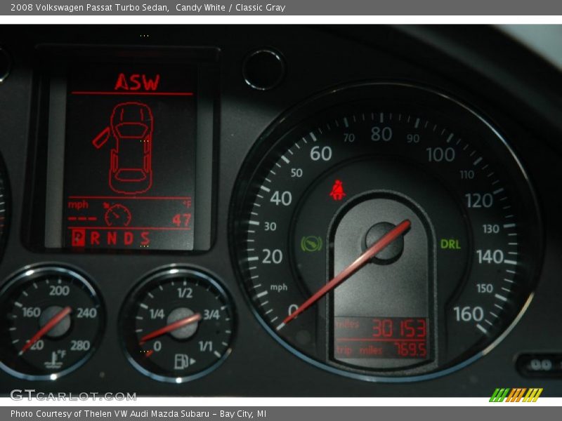 Candy White / Classic Gray 2008 Volkswagen Passat Turbo Sedan