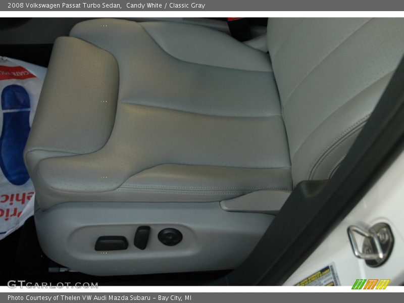 Candy White / Classic Gray 2008 Volkswagen Passat Turbo Sedan