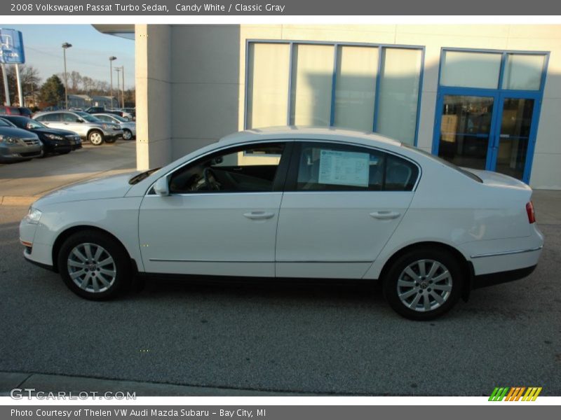 Candy White / Classic Gray 2008 Volkswagen Passat Turbo Sedan