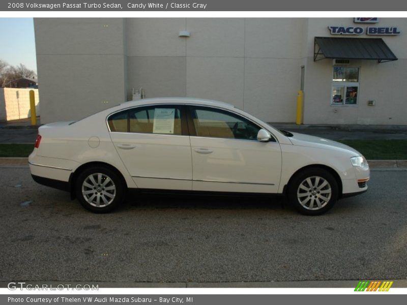 Candy White / Classic Gray 2008 Volkswagen Passat Turbo Sedan