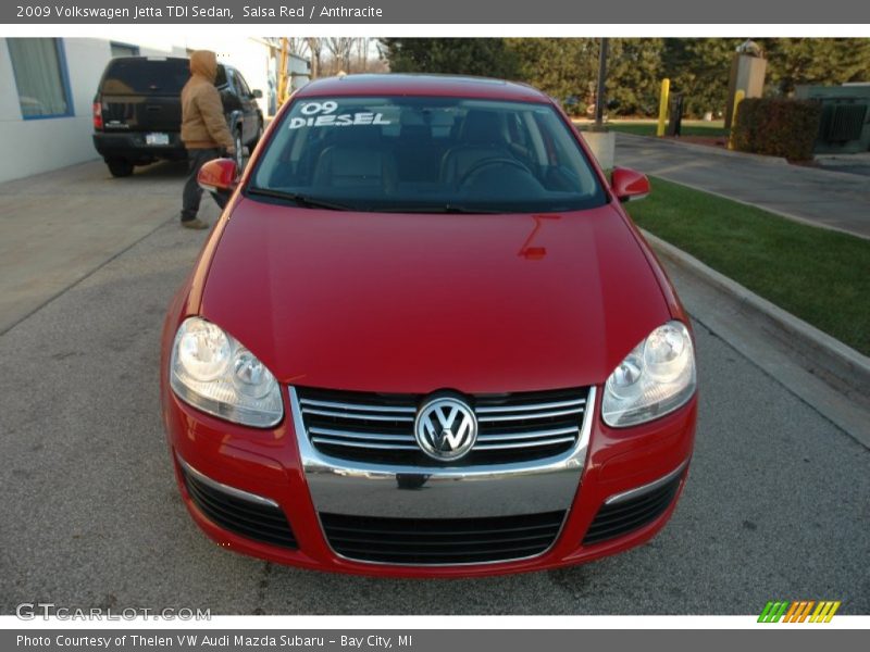 Salsa Red / Anthracite 2009 Volkswagen Jetta TDI Sedan