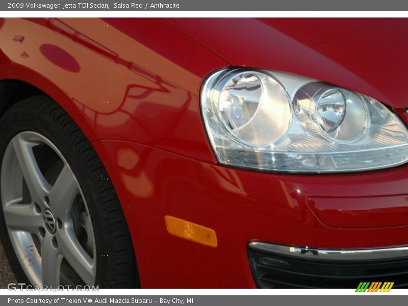 Salsa Red / Anthracite 2009 Volkswagen Jetta TDI Sedan