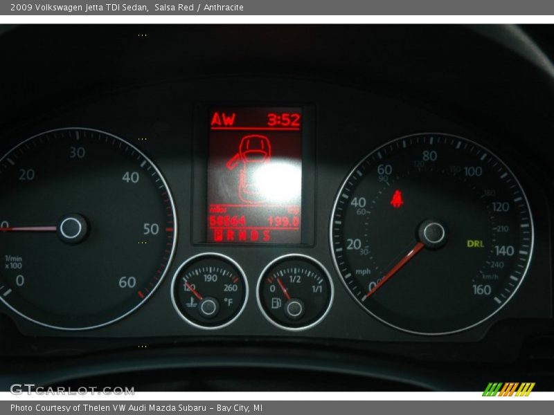 Salsa Red / Anthracite 2009 Volkswagen Jetta TDI Sedan