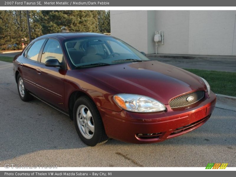 Merlot Metallic / Medium/Dark Pebble 2007 Ford Taurus SE