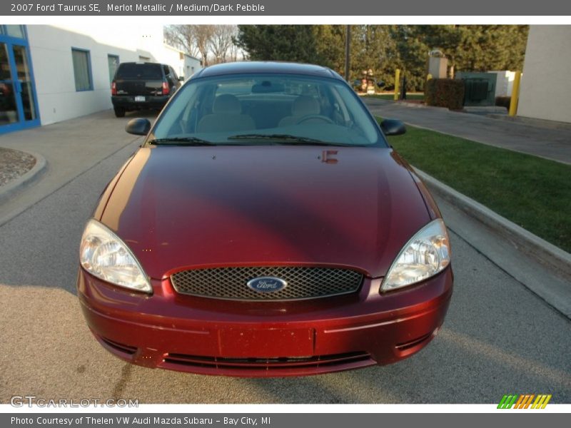 Merlot Metallic / Medium/Dark Pebble 2007 Ford Taurus SE