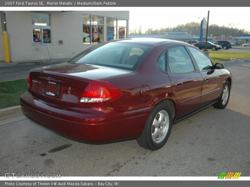 Merlot Metallic / Medium/Dark Pebble 2007 Ford Taurus SE