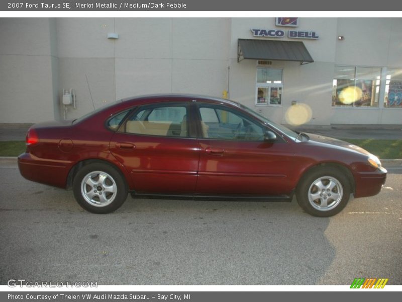 Merlot Metallic / Medium/Dark Pebble 2007 Ford Taurus SE