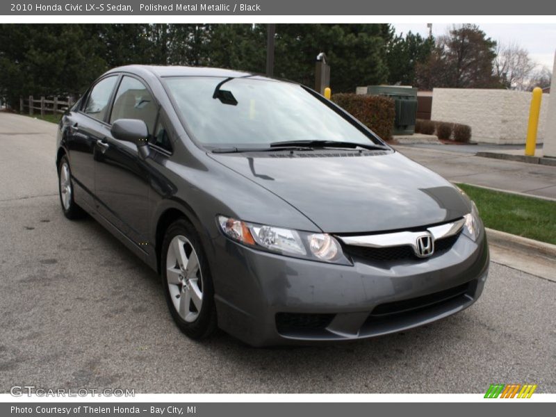 Polished Metal Metallic / Black 2010 Honda Civic LX-S Sedan