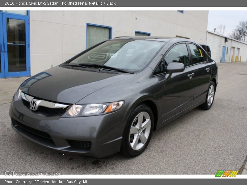 Polished Metal Metallic / Black 2010 Honda Civic LX-S Sedan