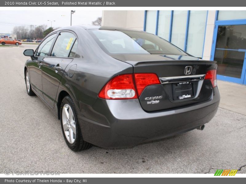 Polished Metal Metallic / Black 2010 Honda Civic LX-S Sedan