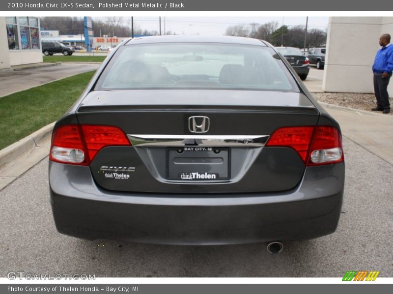 Polished Metal Metallic / Black 2010 Honda Civic LX-S Sedan