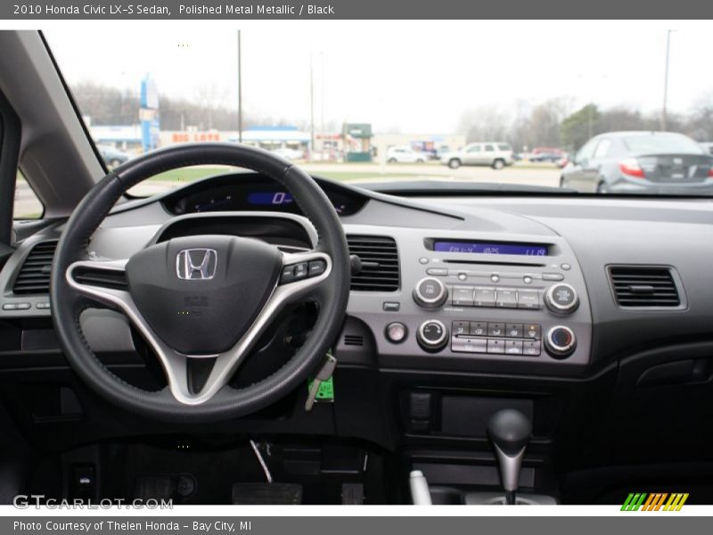 Polished Metal Metallic / Black 2010 Honda Civic LX-S Sedan