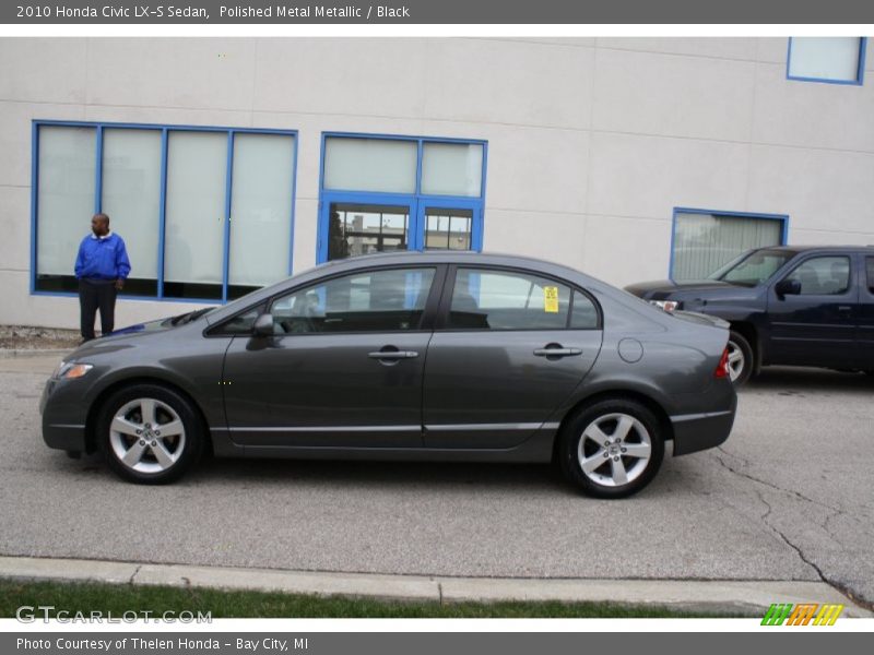 Polished Metal Metallic / Black 2010 Honda Civic LX-S Sedan
