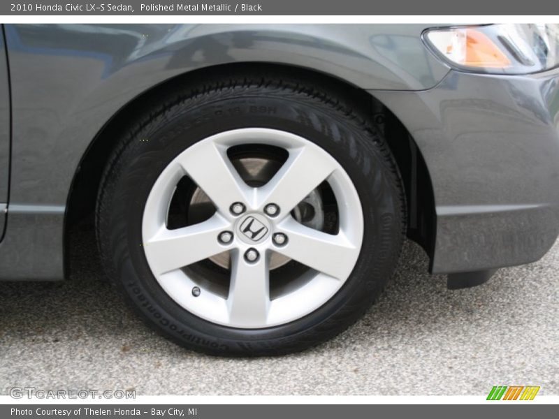 Polished Metal Metallic / Black 2010 Honda Civic LX-S Sedan