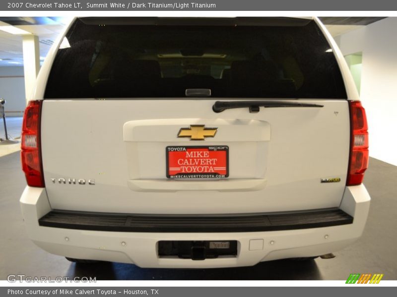 Summit White / Dark Titanium/Light Titanium 2007 Chevrolet Tahoe LT