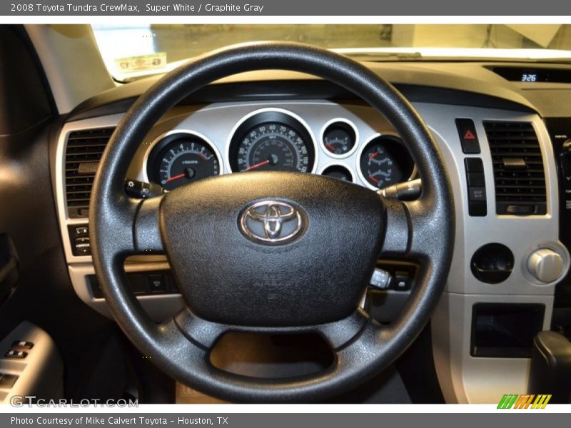 Super White / Graphite Gray 2008 Toyota Tundra CrewMax