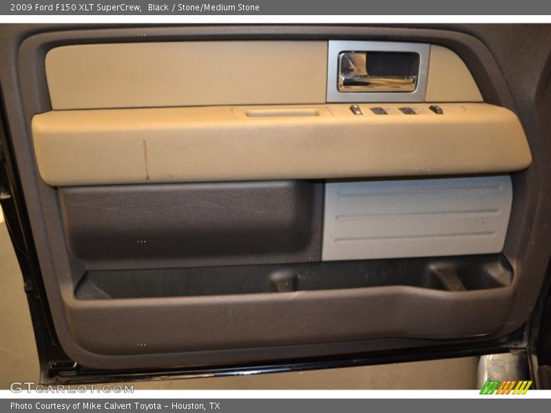 Black / Stone/Medium Stone 2009 Ford F150 XLT SuperCrew