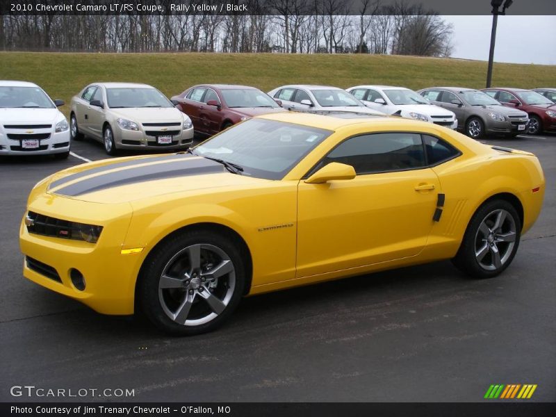 Rally Yellow / Black 2010 Chevrolet Camaro LT/RS Coupe