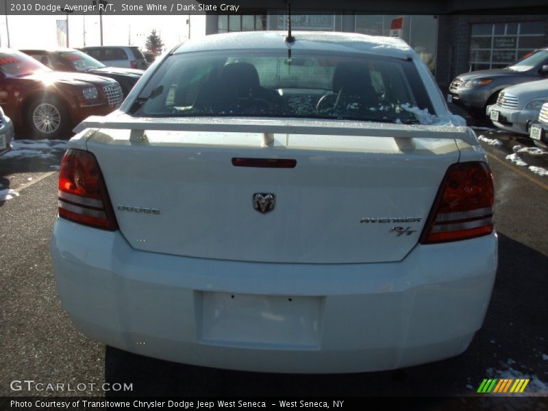 Stone White / Dark Slate Gray 2010 Dodge Avenger R/T