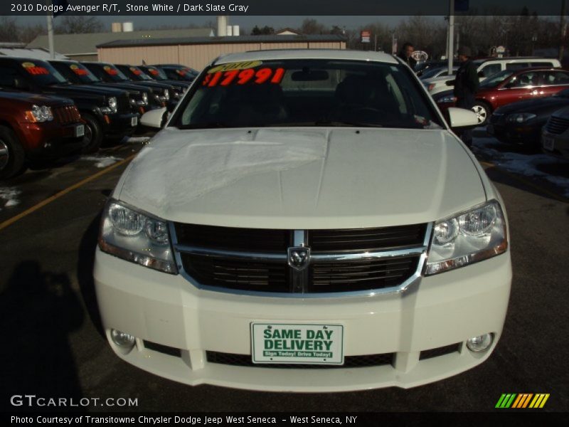 Stone White / Dark Slate Gray 2010 Dodge Avenger R/T