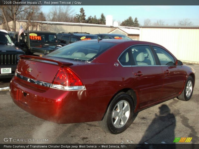 Red Jewel Tintcoat / Gray 2008 Chevrolet Impala LT