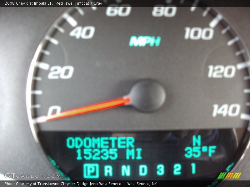 Red Jewel Tintcoat / Gray 2008 Chevrolet Impala LT