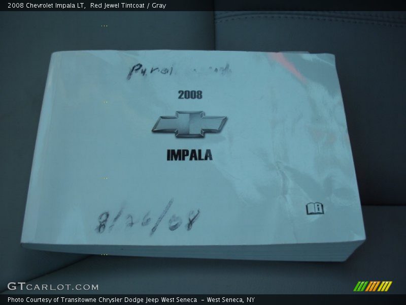 Red Jewel Tintcoat / Gray 2008 Chevrolet Impala LT