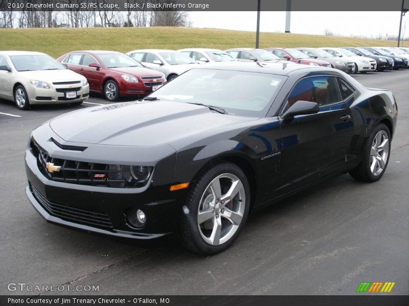 Black / Black/Inferno Orange 2010 Chevrolet Camaro SS/RS Coupe