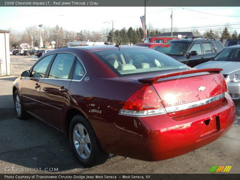 Red Jewel Tintcoat / Gray 2008 Chevrolet Impala LT