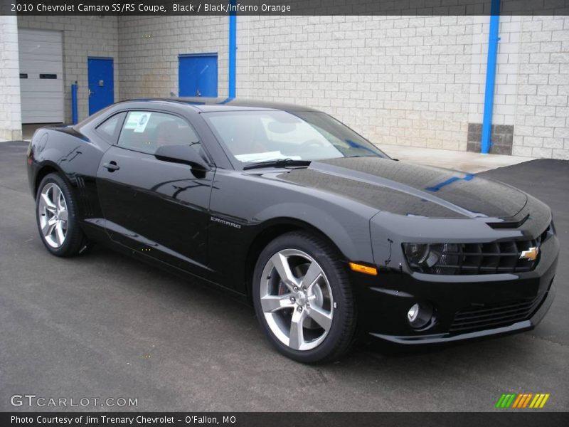 Black / Black/Inferno Orange 2010 Chevrolet Camaro SS/RS Coupe