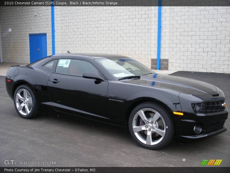 Black / Black/Inferno Orange 2010 Chevrolet Camaro SS/RS Coupe