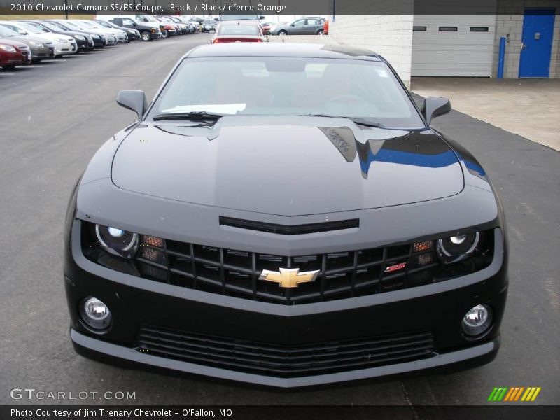 Black / Black/Inferno Orange 2010 Chevrolet Camaro SS/RS Coupe