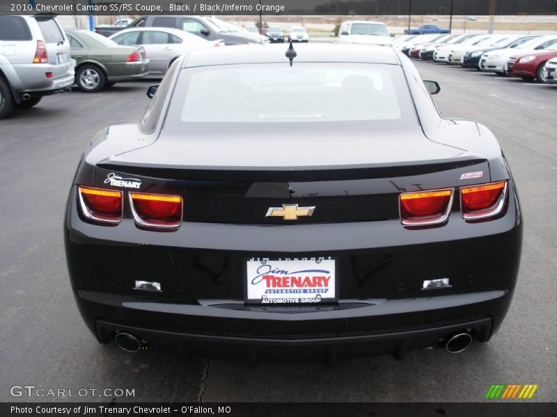 Black / Black/Inferno Orange 2010 Chevrolet Camaro SS/RS Coupe