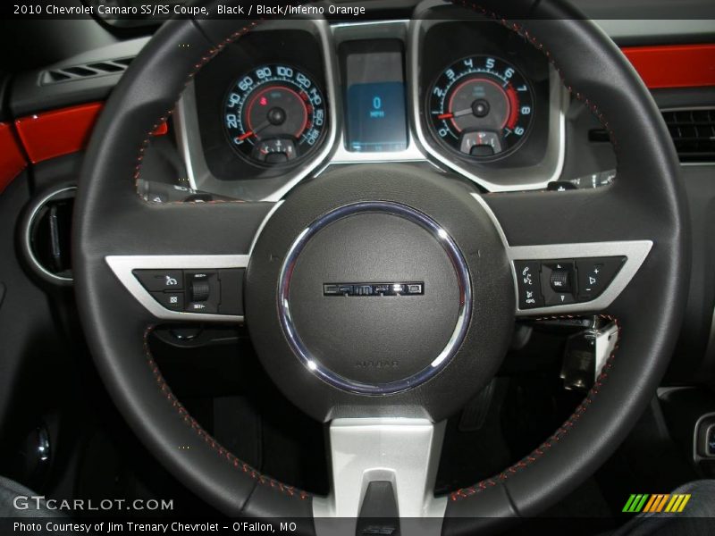 Black / Black/Inferno Orange 2010 Chevrolet Camaro SS/RS Coupe