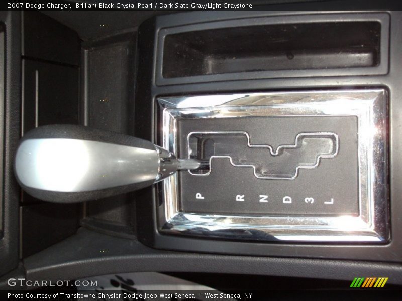 Brilliant Black Crystal Pearl / Dark Slate Gray/Light Graystone 2007 Dodge Charger