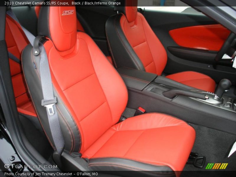 Black / Black/Inferno Orange 2010 Chevrolet Camaro SS/RS Coupe