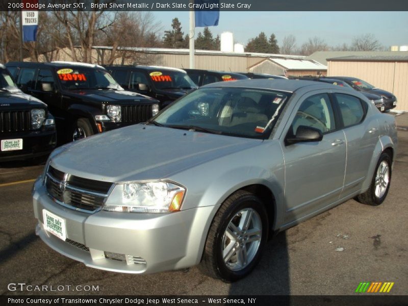 Bright Silver Metallic / Dark Slate Gray/Light Slate Gray 2008 Dodge Avenger SXT