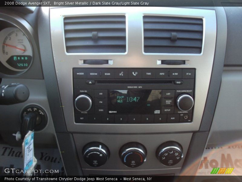 Bright Silver Metallic / Dark Slate Gray/Light Slate Gray 2008 Dodge Avenger SXT