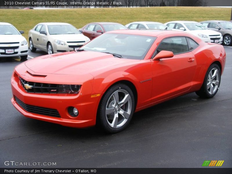 Inferno Orange Metallic / Black 2010 Chevrolet Camaro SS/RS Coupe