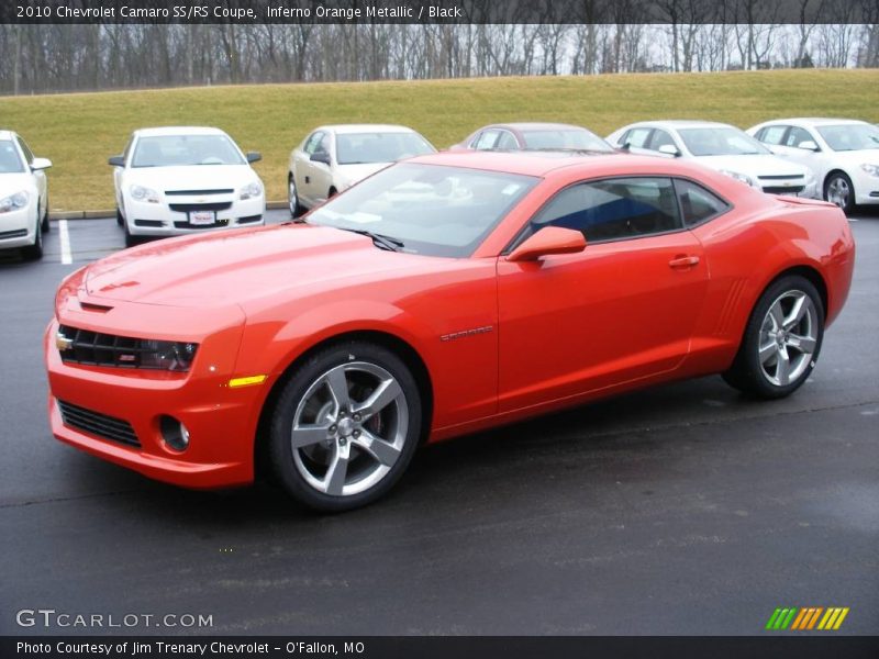 Inferno Orange Metallic / Black 2010 Chevrolet Camaro SS/RS Coupe