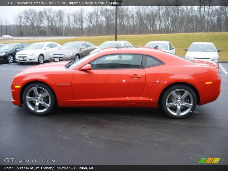Inferno Orange Metallic / Black 2010 Chevrolet Camaro SS/RS Coupe