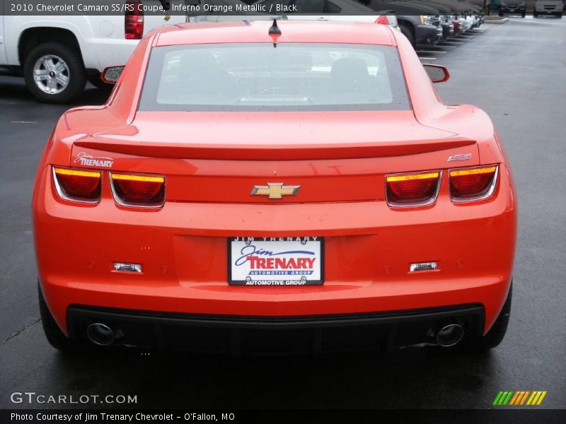 Inferno Orange Metallic / Black 2010 Chevrolet Camaro SS/RS Coupe