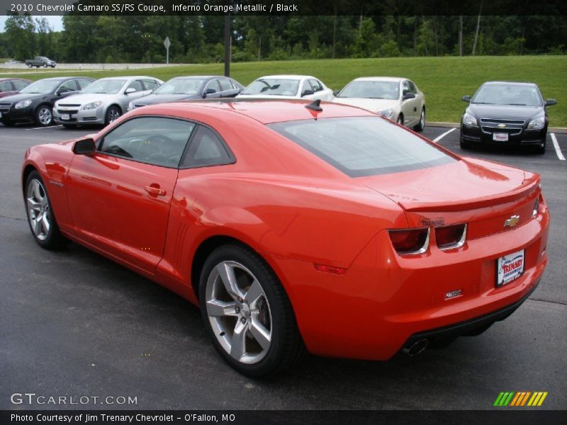 Inferno Orange Metallic / Black 2010 Chevrolet Camaro SS/RS Coupe