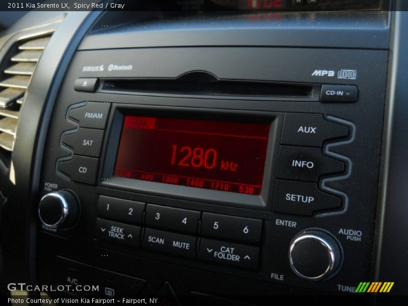 Spicy Red / Gray 2011 Kia Sorento LX