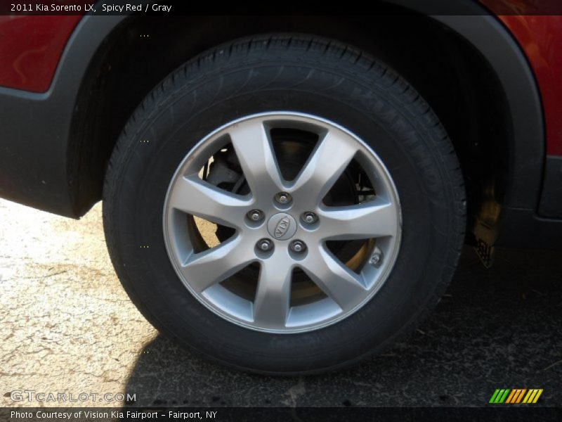 Spicy Red / Gray 2011 Kia Sorento LX