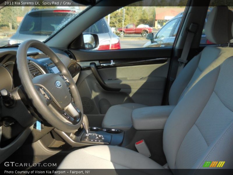 Spicy Red / Gray 2011 Kia Sorento LX