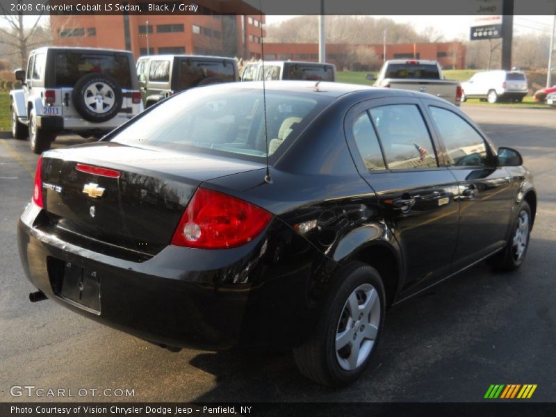 Black / Gray 2008 Chevrolet Cobalt LS Sedan