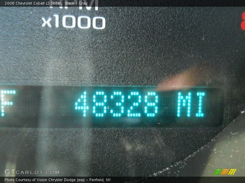 Black / Gray 2008 Chevrolet Cobalt LS Sedan