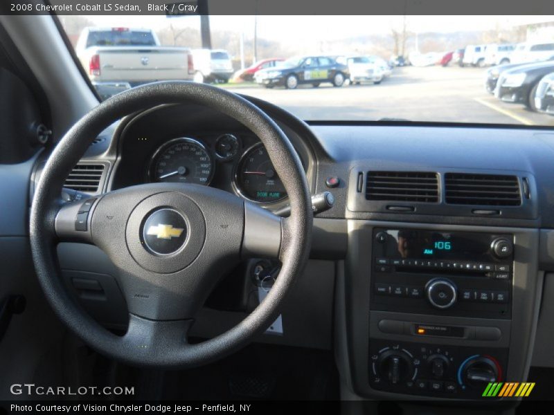 Black / Gray 2008 Chevrolet Cobalt LS Sedan